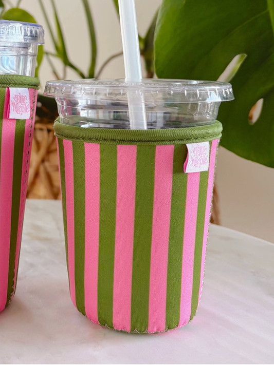 lizzy striped drink sleeve