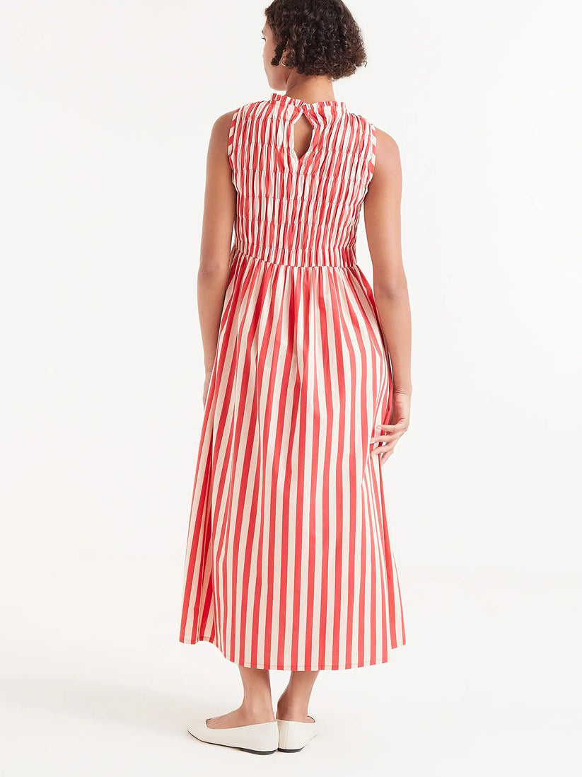 Red Striped Long Dress