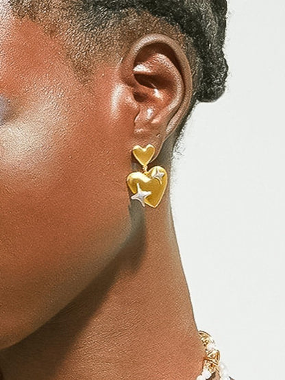 Love Bomb 18K Gold-Plated Earrings