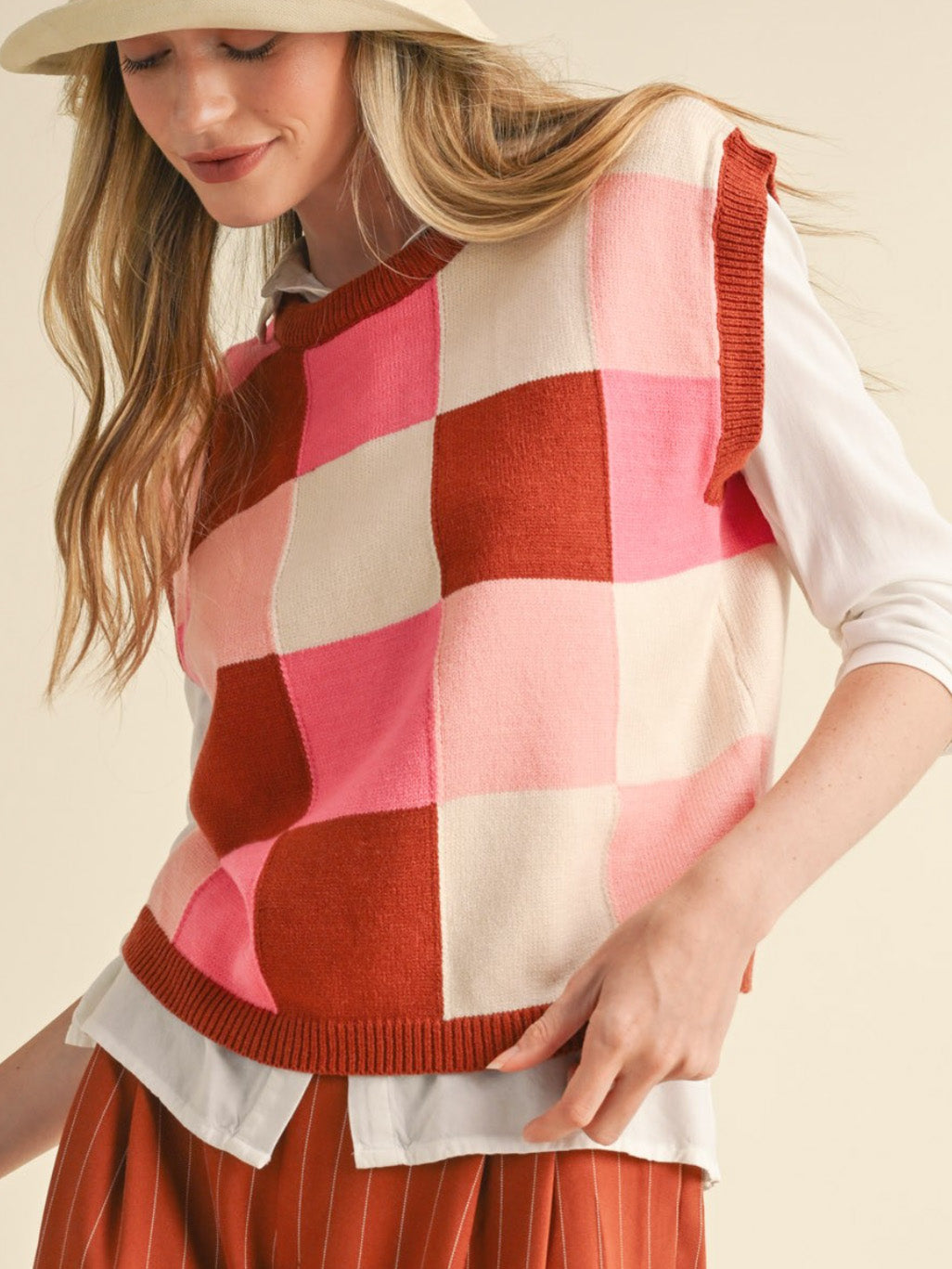 love bug checkered vest