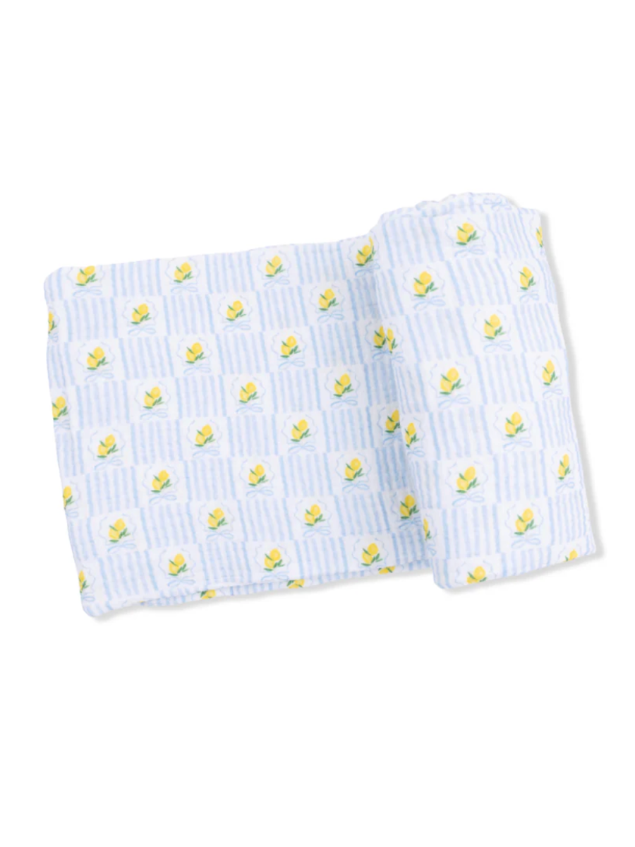 Lovely Lemons Swaddle Blanket