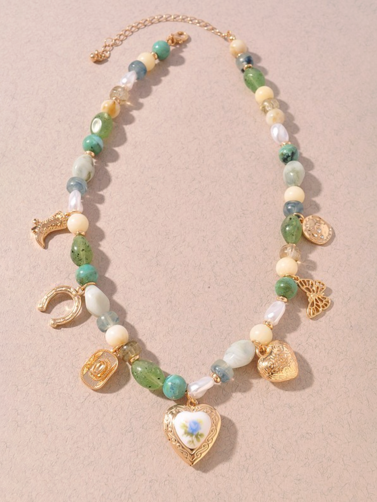 lucky garden charm necklace