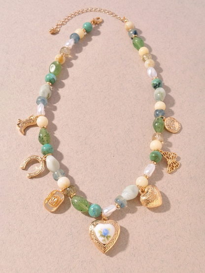 lucky garden charm necklace