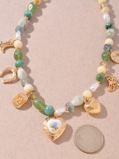 lucky garden charm necklace