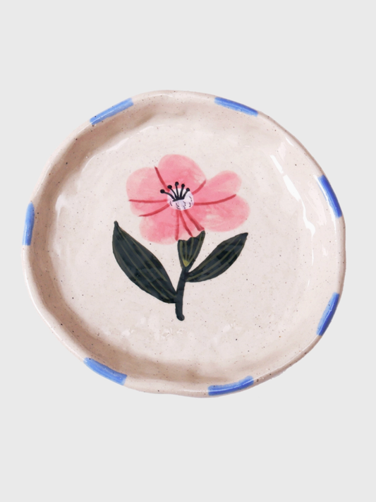luna hand-painted ceramic trinket tray