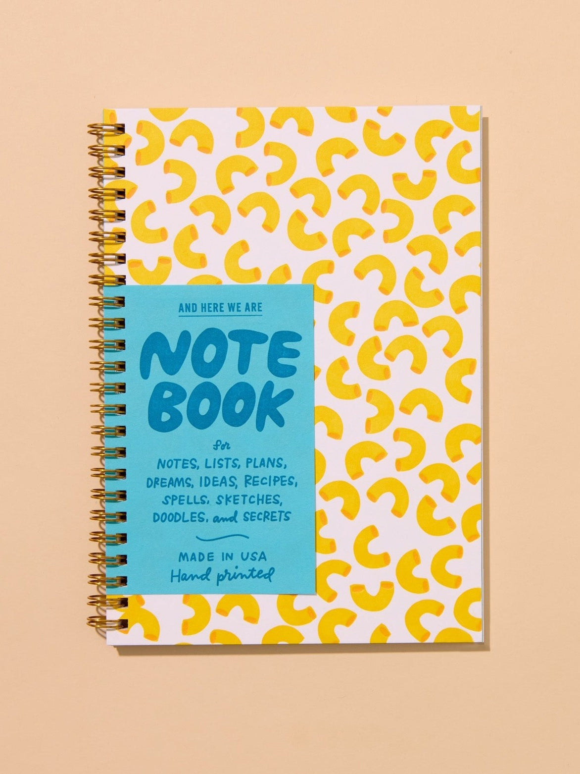 Macaroni Letterpress Spiral Notebook