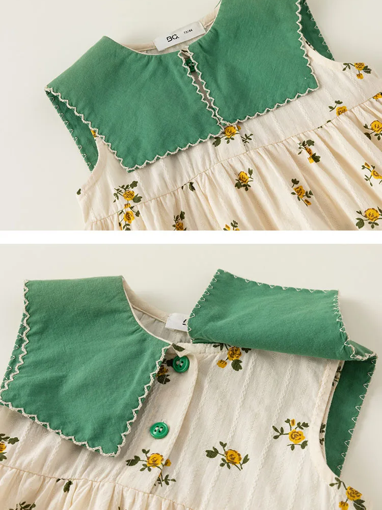 Marigold Contrast Collar Dress