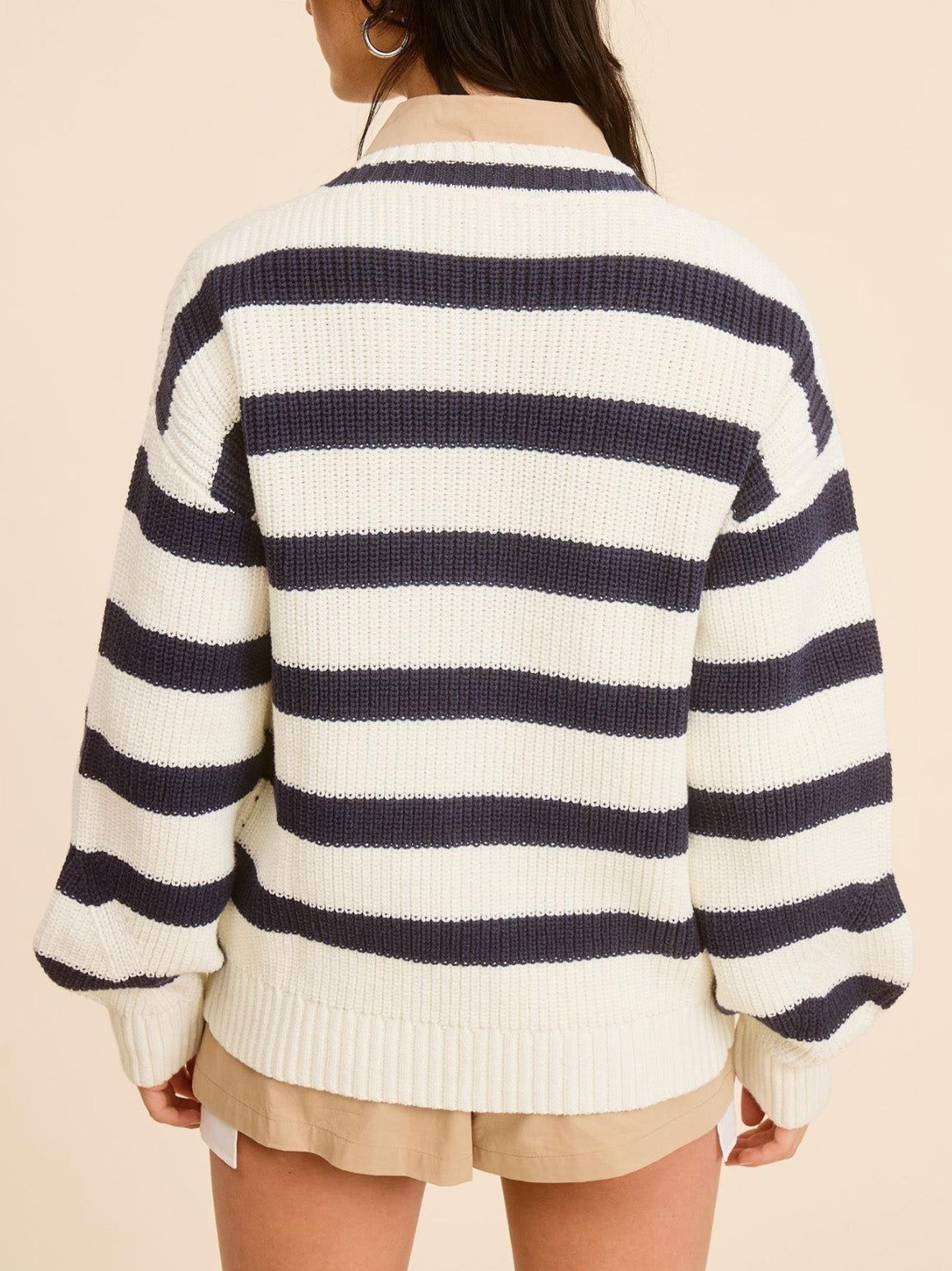 marina striped cardigan