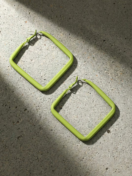Matcha Square Hoops