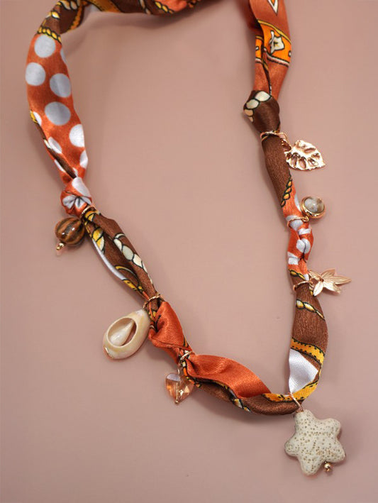Maude Bandana Charm Necklace