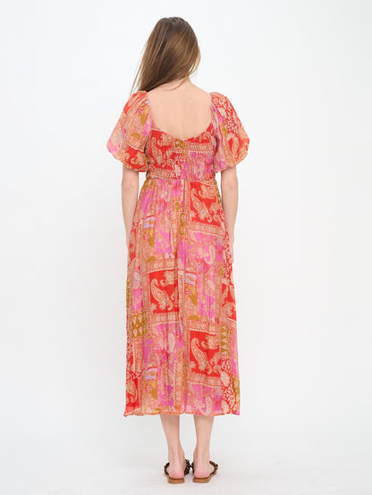 Mediterranean Majesty Maxi Dress