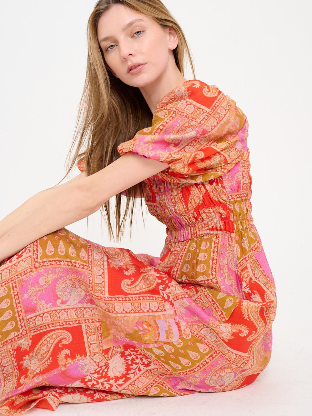 Mediterranean Majesty Maxi Dress