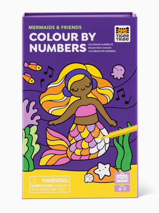 Mermaids + Friends Color By Numbers