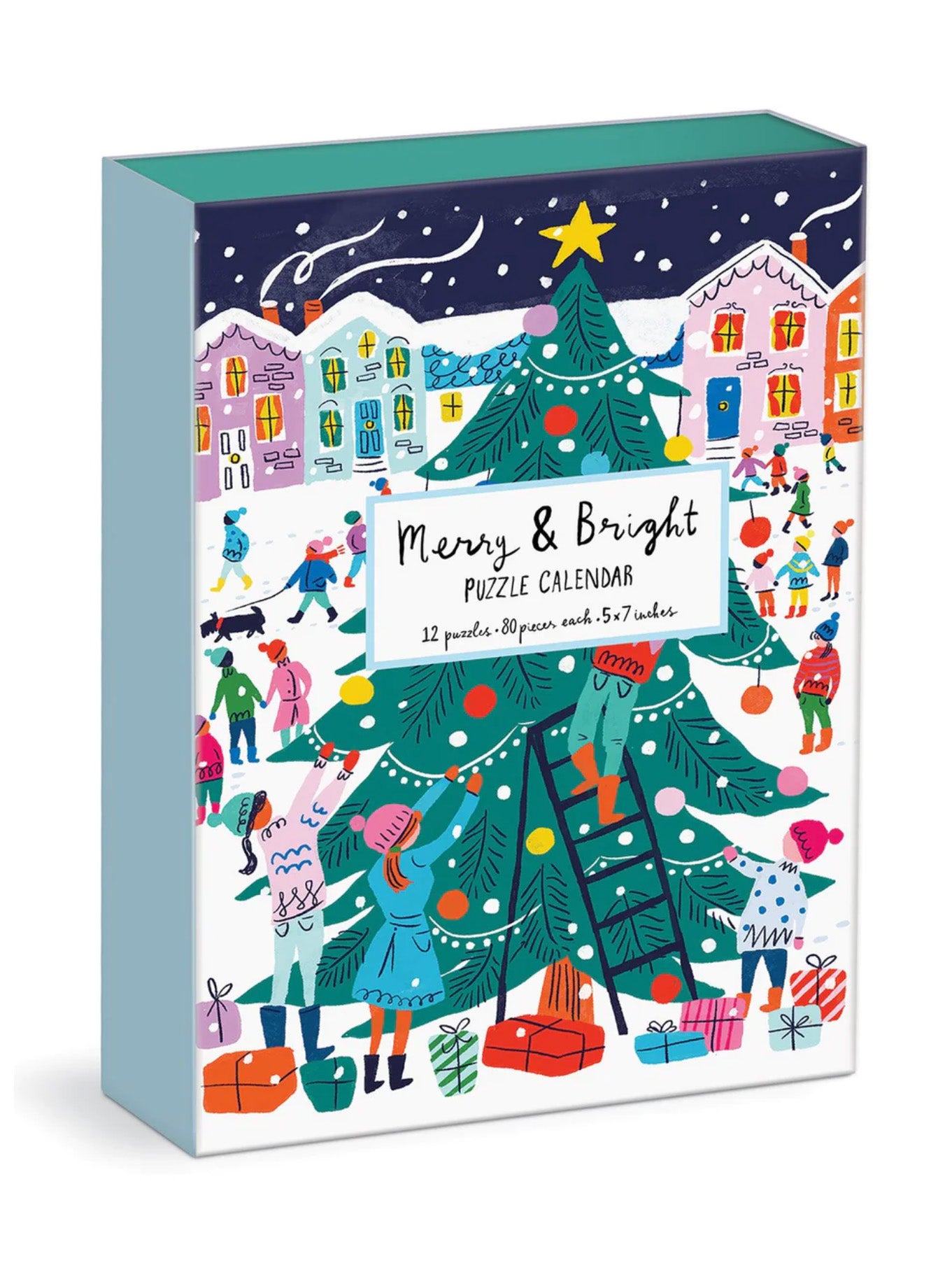 merry & bright advent puzzle calendar