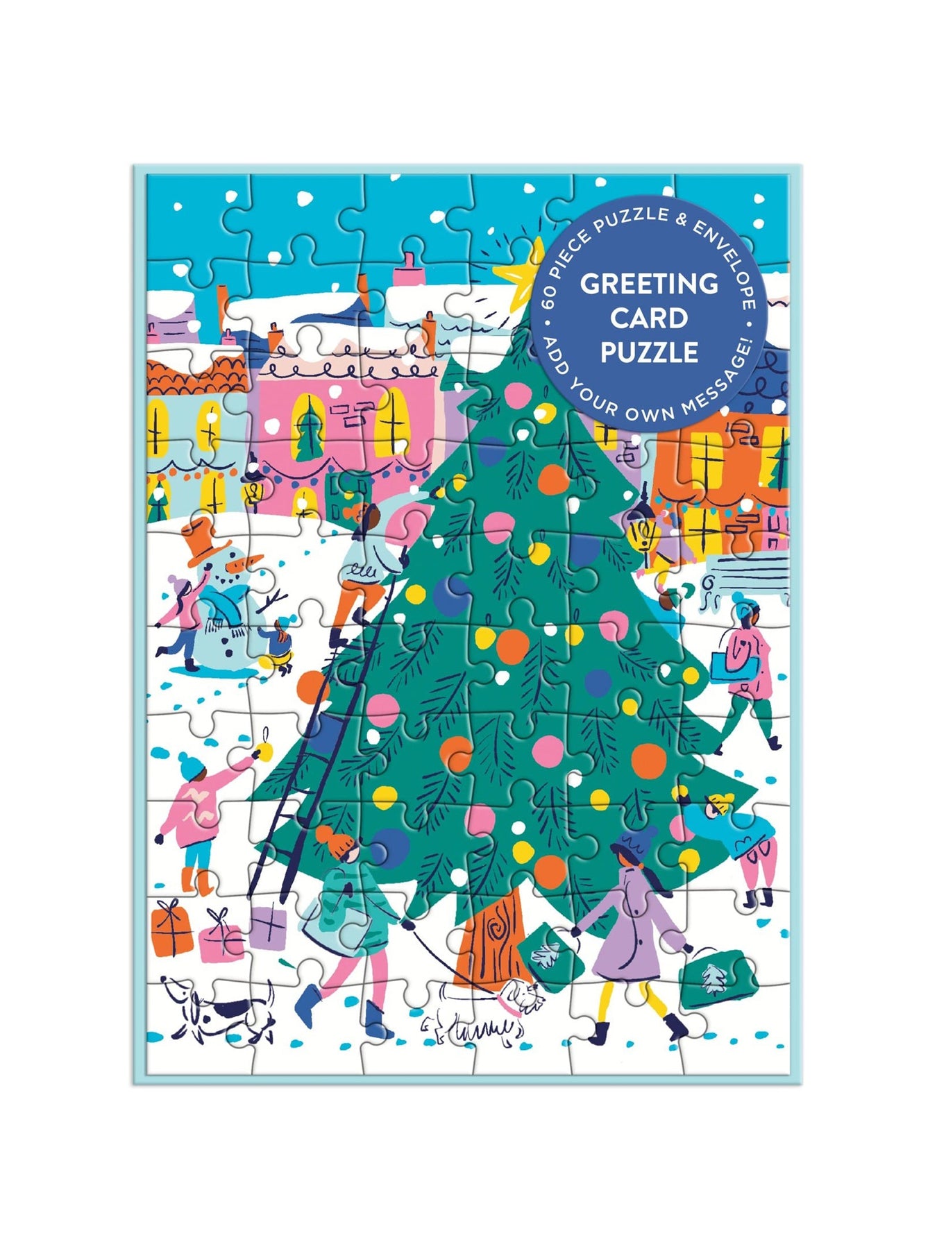 Merry & Bright Greeting Card Puzzle