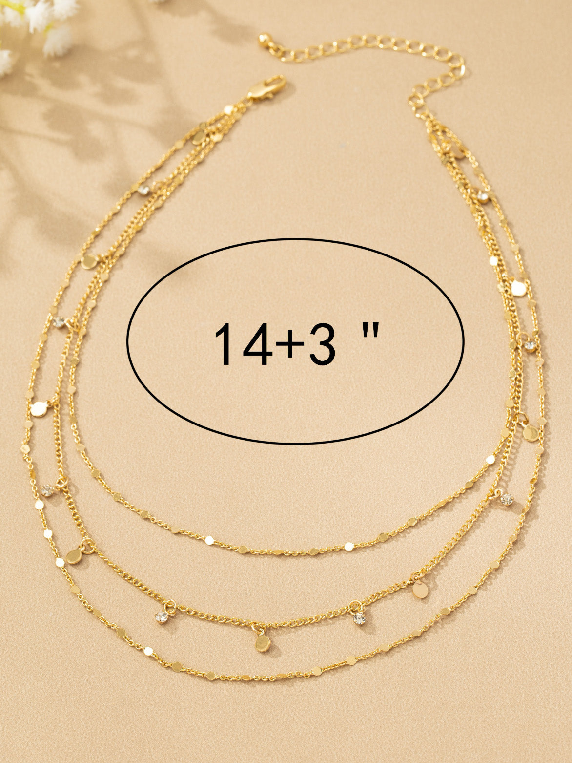 mira gold layered necklace