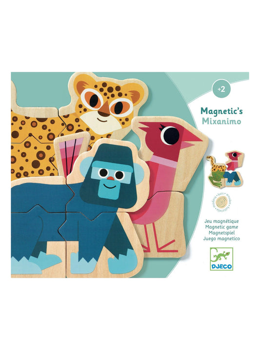 mixanimo mix + match wooden animal magnets