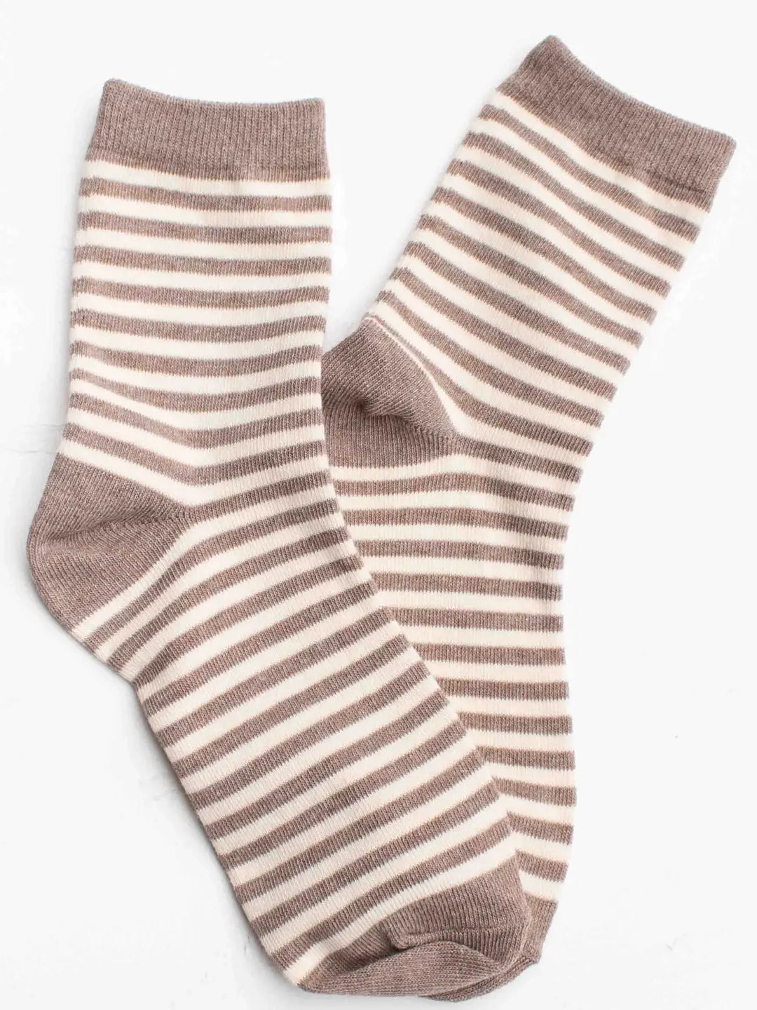Mocha Striped Socks