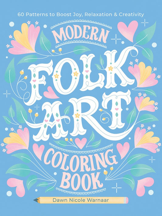 Modern Folk Art Coloring Book
