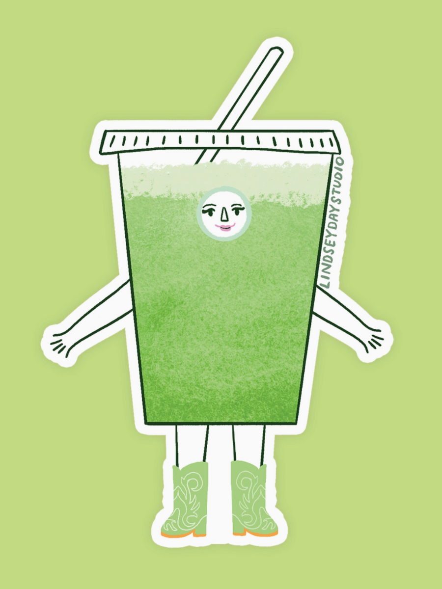 Molly Matcha Sticker – Handzy Shop + Studio