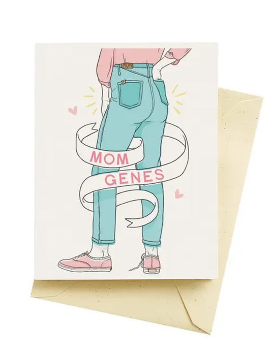 Mom Genes Mothers Day Card