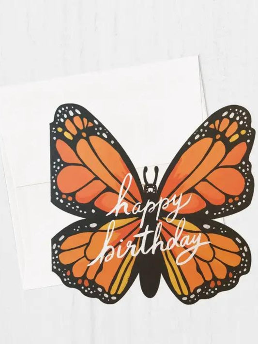 Monarch Happy Birthday Card