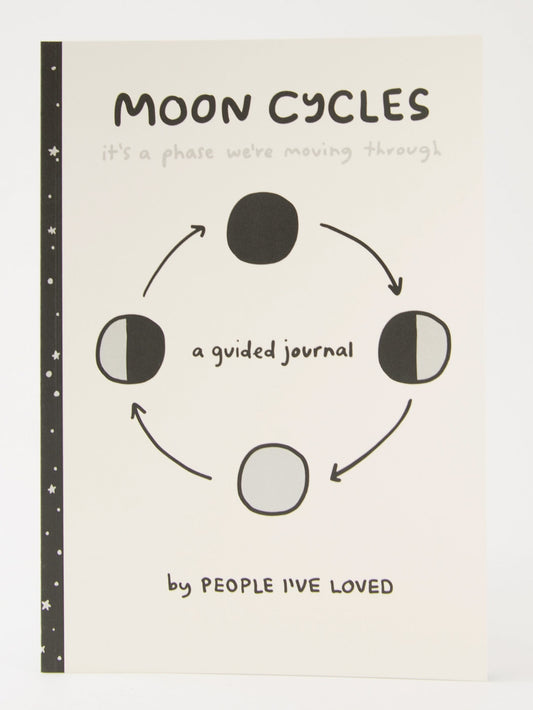 moon cycles guided journal