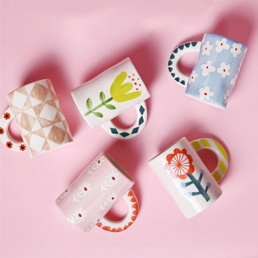 Cora Hand-Painted Ceramic Mug