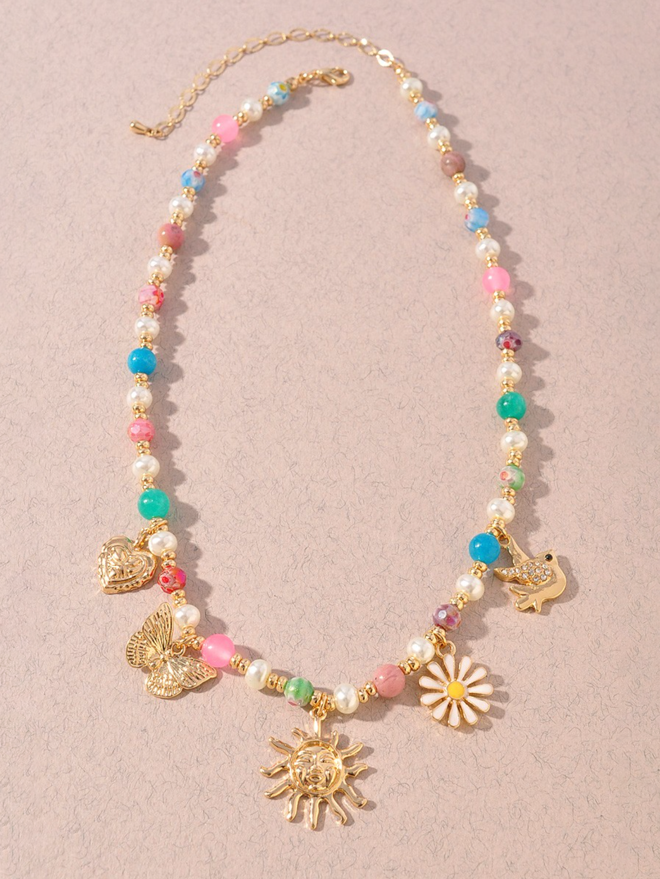 Multi Sun Charm Necklace