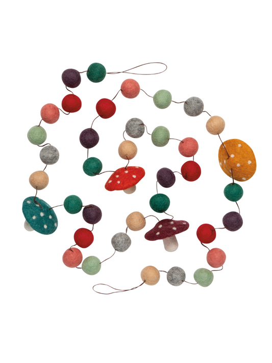 mushroom gems garland