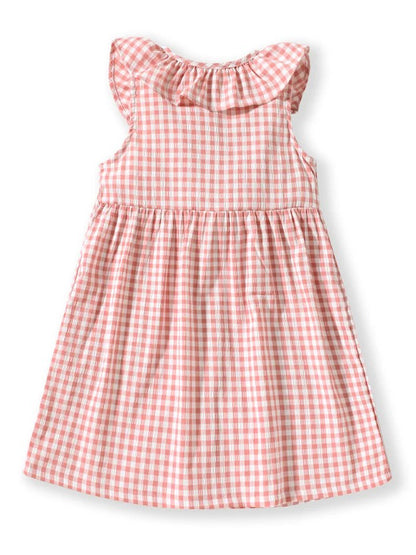 mushroom house gingham dress