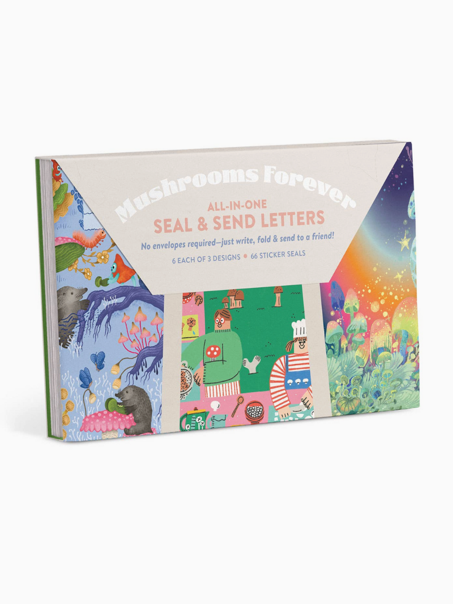 mushrooms forever seal + send letters