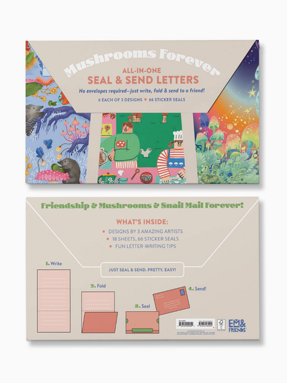 mushrooms forever seal + send letters