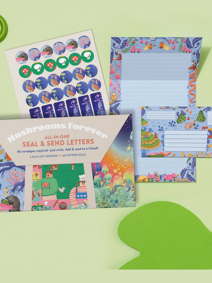 mushrooms forever seal + send letters