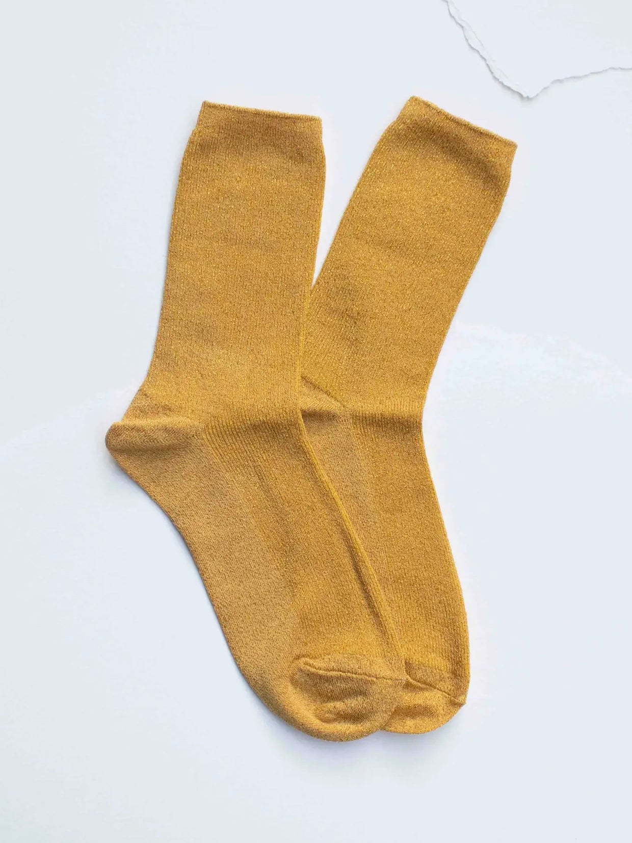 Mustard Glitter Socks