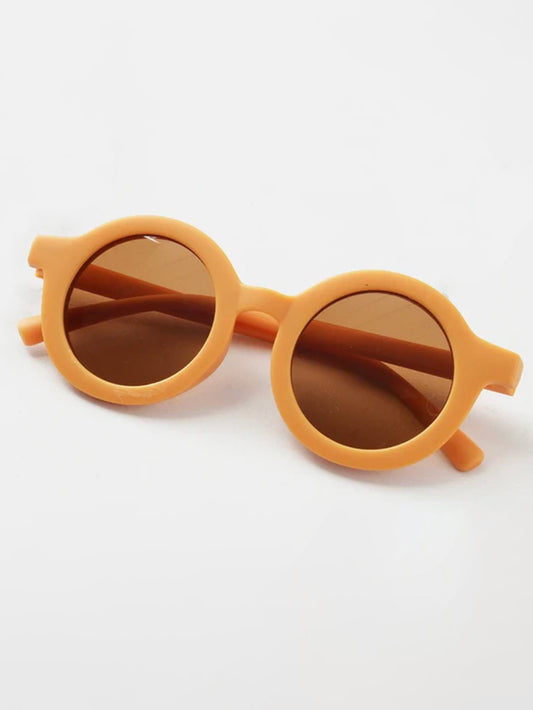 mustard round toddler sunglasses