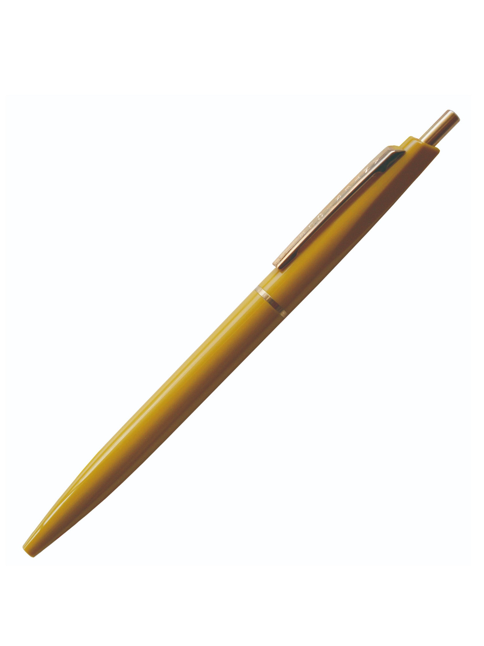 mustard yellow ballpoint pen