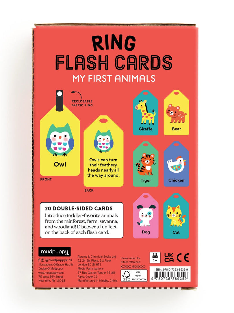 My First Animals Ring Flash Cards