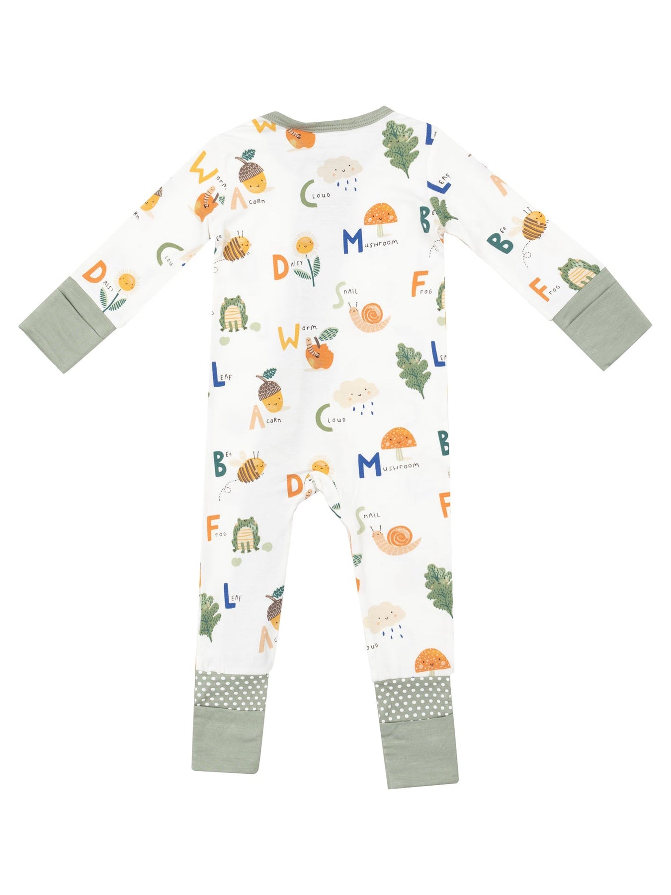 Nature ABC's Zipper Romper