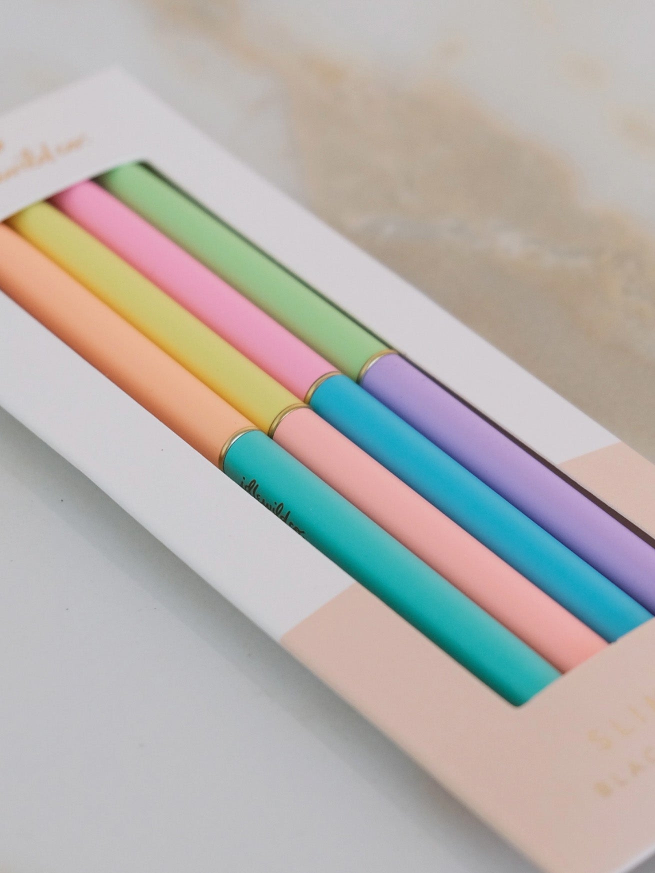 neon duotone slim pen set