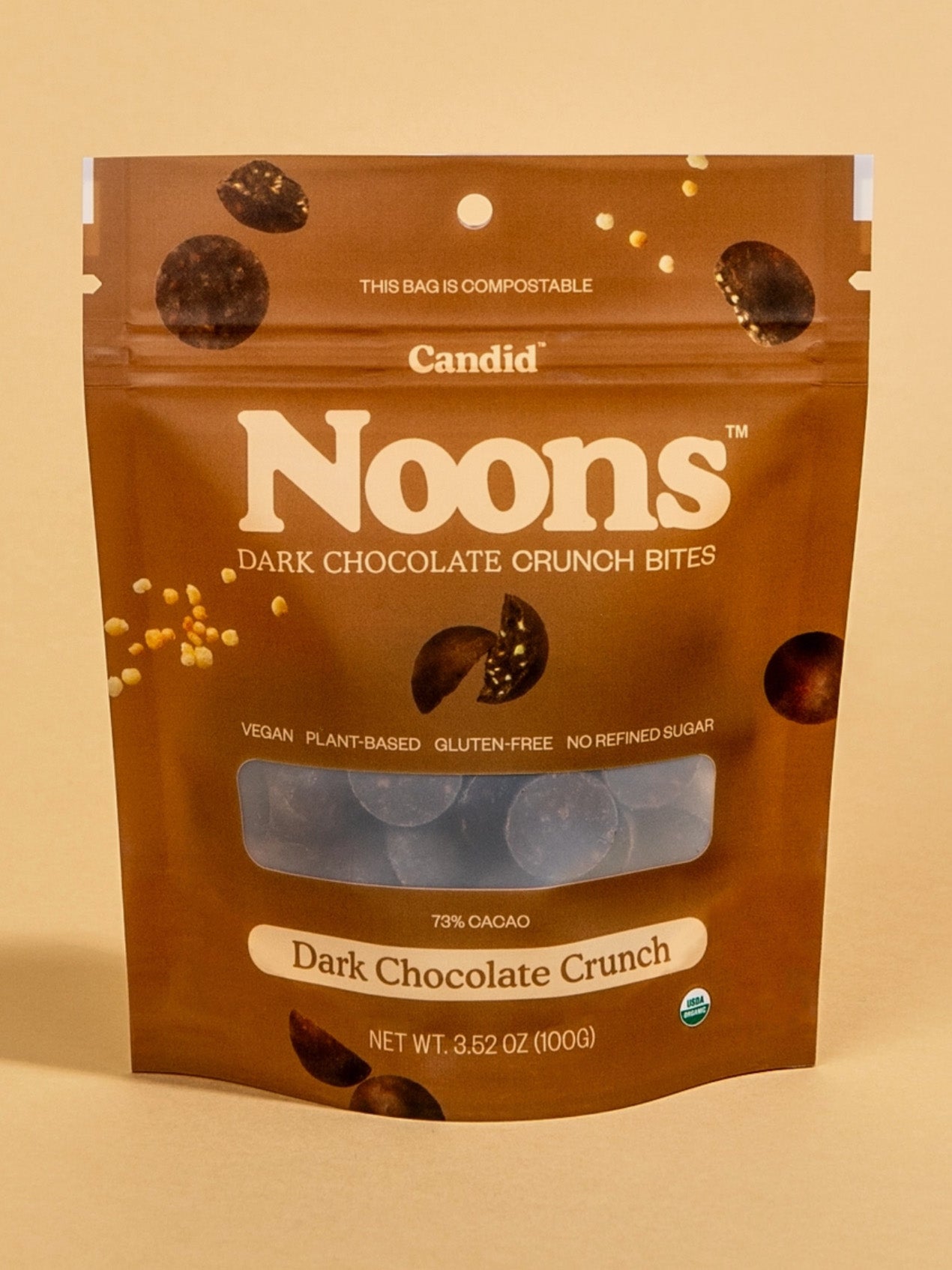 noons dark chocolate crunch bites