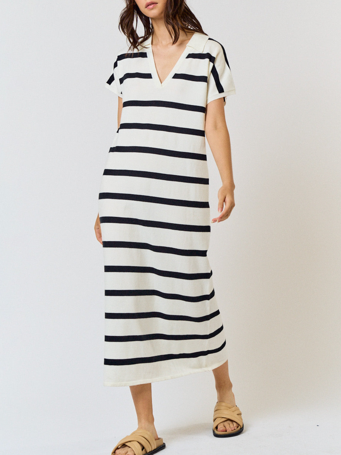 nora striped sweater dress