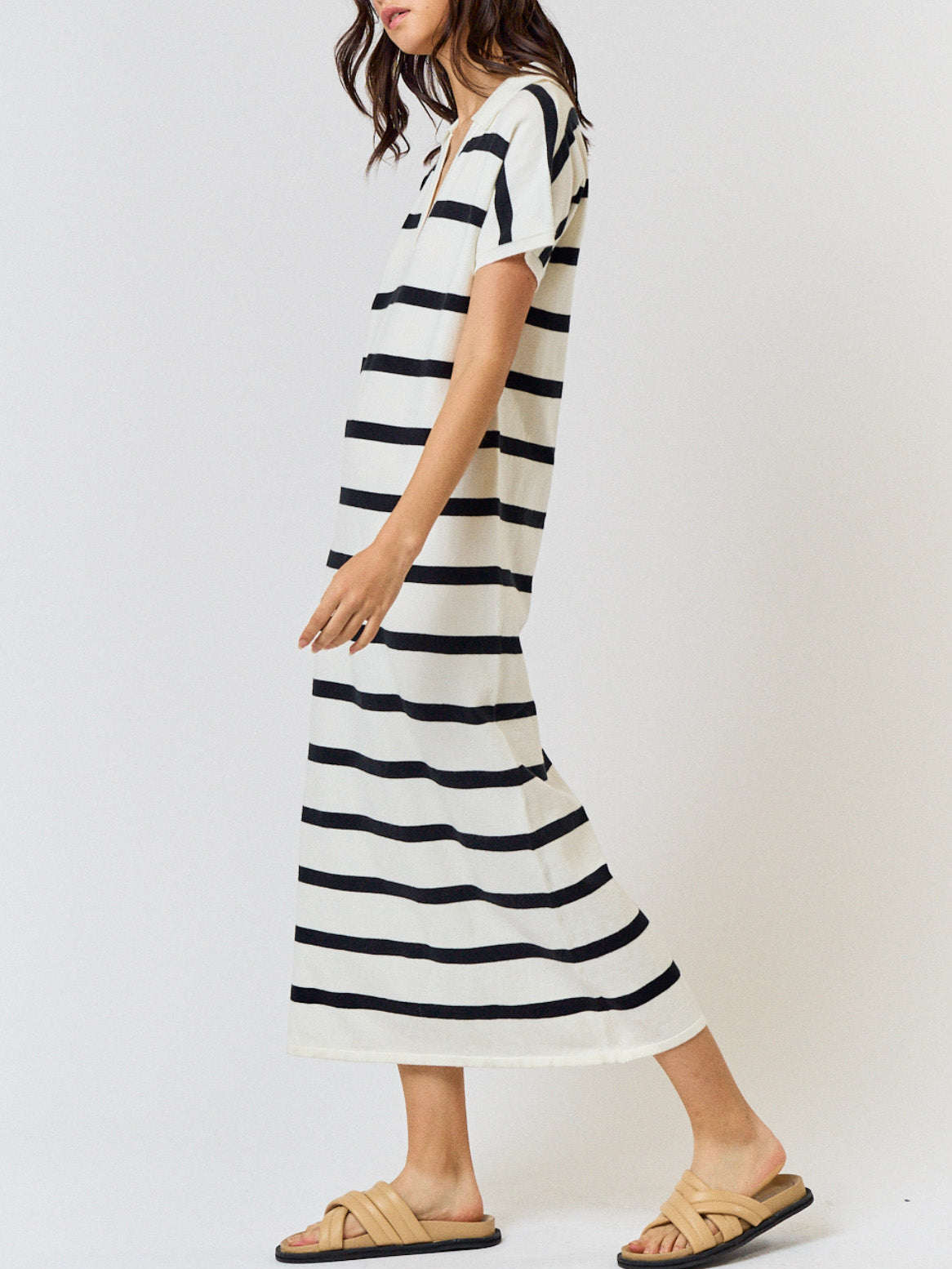 nora striped sweater dress