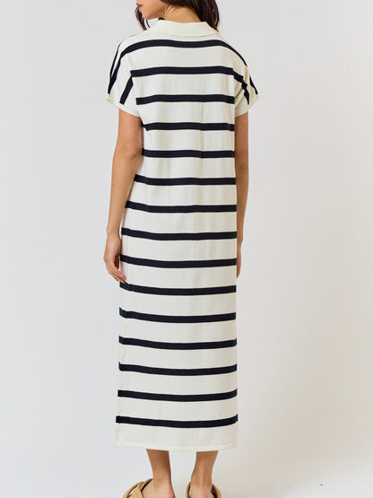 nora striped sweater dress