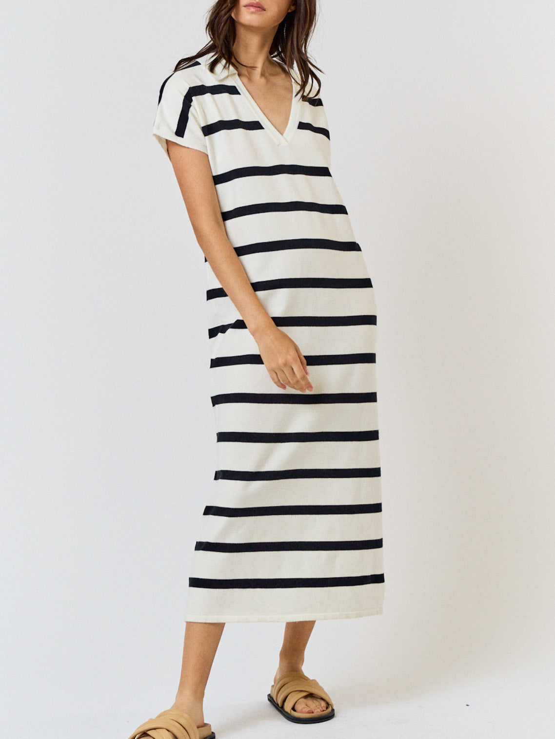 nora striped sweater dress