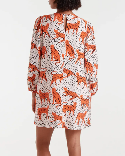 nova leopard mini dress