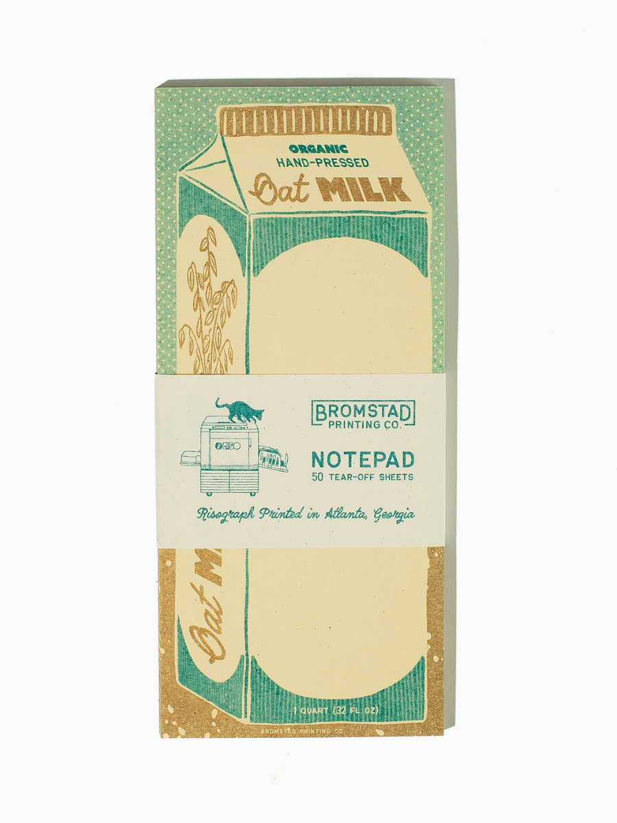 oat milk risograph notepad