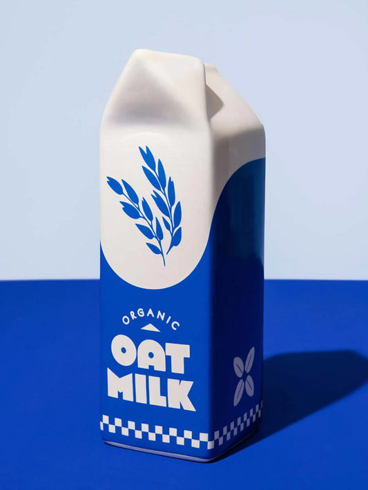 oat milk vase