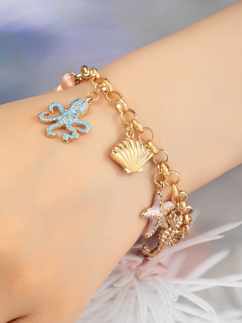 octopus charm bracelet