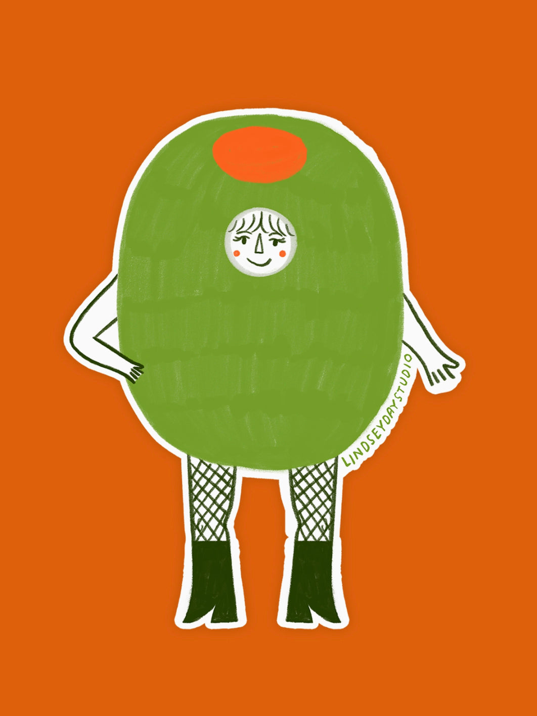 Olive the Olive Sticker